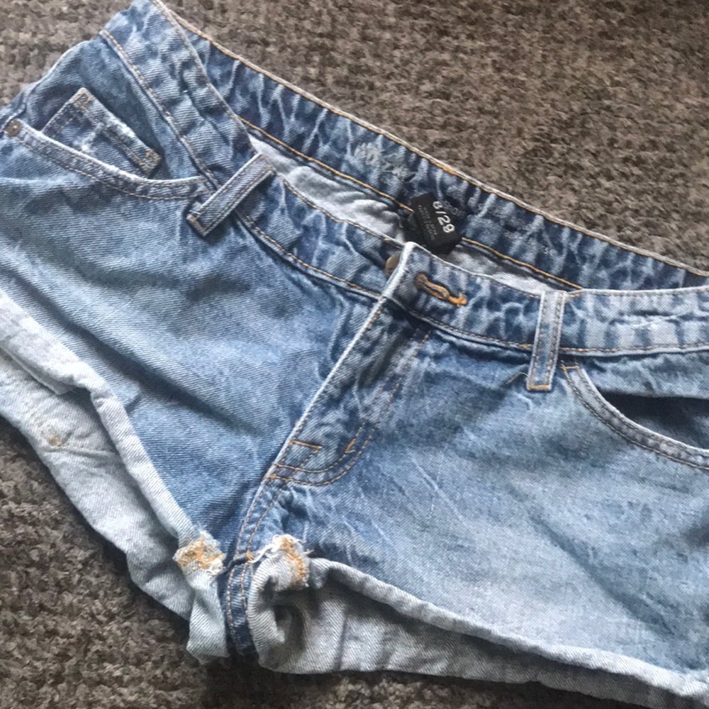 Denim shorts